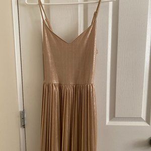 Hollister Champagne Spaghetti-Strap Dress